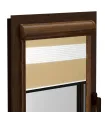 Roleta Dzień i Noc w kasecie aluminiowej (DĄB) seria Elite naturalny palisander