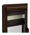 Roleta Dzień i Noc w aluminiowej brązowej kasecie (orzech) Elite seria Czekoladowa