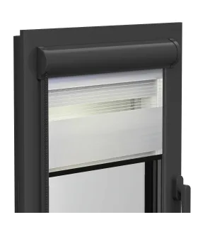 Roleta Dzień i Noc w aluminiowej kasecie (Antracytowa) Elite seria Stalowa