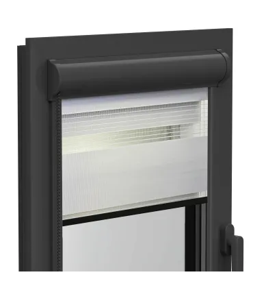 Roleta Dzień i Noc w aluminiowej kasecie (Antracytowa) Elite seria Stalowa