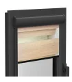 Roleta Dzień i Noc w aluminiowej kasecie (Antracyt) seria Elite Jasnoróżowy marmur