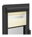 Roleta Dzień i Noc w kasecie aluminiowej (Antracytowa) seria Elite ecru delikatna