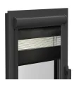 Roleta Dzień i Noc w aluminiowej kasecie (Antracyt) seria Elite czarna jedwabna