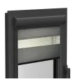 Roleta Dzień i Noc w aluminiowej kasecie (Antracyt) Elite seria stylowy antracyt