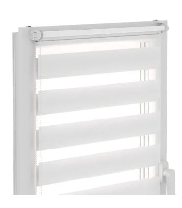 Roleta Dzień i Noc seria Delux Plus Biała Pearl DN40
