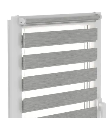 Roleta Dzień i Noc Delux Plus seria Graphite Wood DN21