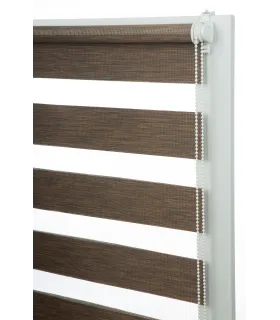 Roleta Dzień i Noc Delux Plus seria Mocha Wood DN23
