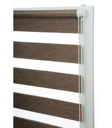 Roleta Dzień i Noc Delux Plus seria Mocha Wood DN23