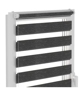 Roleta Dzień i Noc Delux Plus seria Luxury Ebony DN32