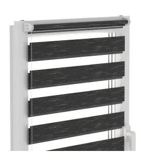 Roleta Dzień i Noc Delux Plus seria Graphite Black DN33