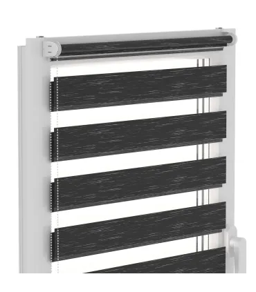 Roleta Dzień i Noc Delux Plus seria Graphite Black DN33