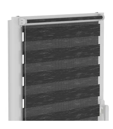 Roleta Dzień i Noc Delux Plus seria Graphite Black DN33