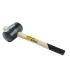 Młotek gumowy MASTERTOOL 75 mm 680 g drewniany trzonek czarny 02-0303