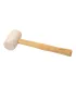 Młotek gumowy MASTERTOOL 55 mm 340 g drewniany trzonek biały 02-0311