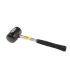 Młotek gumowy MASTERTOOL 55 mm 340 g metalowa rękojeść czarna 02-1301