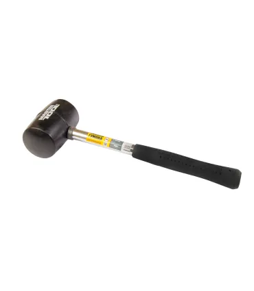 Młotek gumowy MASTERTOOL 55 mm 340 g metalowa rękojeść czarna 02-1301