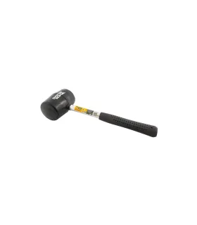 Młotek gumowy MASTERTOOL 60 mm 450 g metalowa rękojeść czarna 02-1302