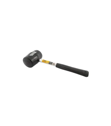 Młotek gumowy MASTERTOOL 60 mm 450 g metalowa rękojeść czarna 02-1302