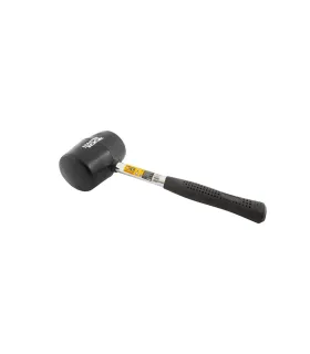 Młotek gumowy MASTERTOOL 80 mm 900 g metalowa rękojeść czarna 02-1304