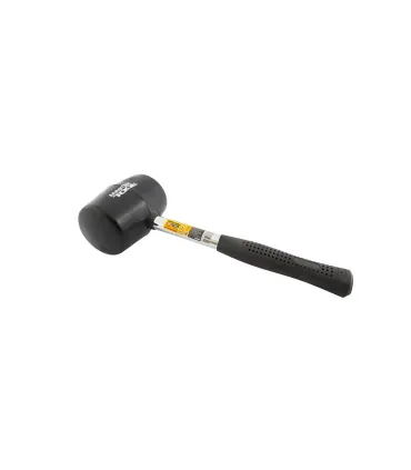 Młotek gumowy MASTERTOOL 80 mm 900 g metalowa rękojeść czarna 02-1304