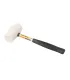Młotek gumowy MASTERTOOL 40 mm 225 g metalowa rękojeść biała 02-1310