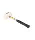 Młotek gumowy MASTERTOOL 60 mm 450 g metalowa rękojeść biała 02-1312