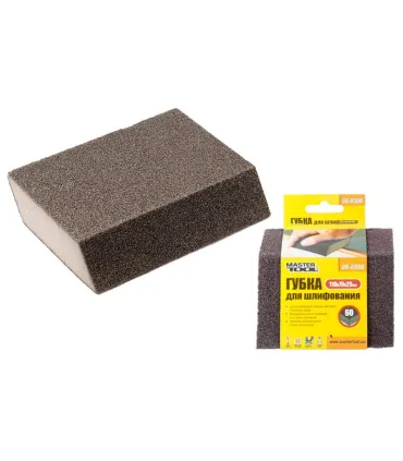 Gąbka ścierna ukośna MASTERTOOL RHOMBUS P60 110*75*25 mm 08-0506