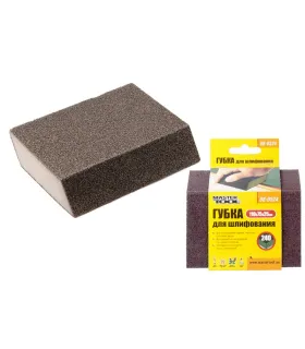 Gąbka ścierna ukośna MASTERTOOL RHOMBUS P240 110*75*25 mm 08-0524