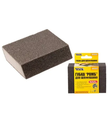 Gąbka ścierna ukośna MASTERTOOL RHOMBUS P320 110*75*25 mm 08-0532