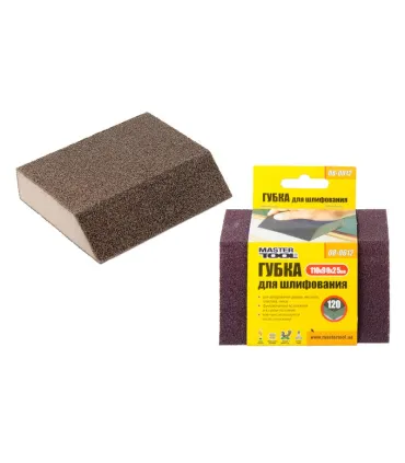 Gąbka ścierna ukośna trapez MASTERTOOL TRAPÉZIA P120 110*90*25 mm 08-0612