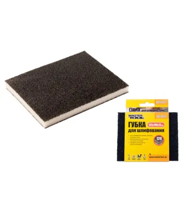 Gąbka ścierna MASTERTOOL SOFT P120 125*100*12 mm 08-0712