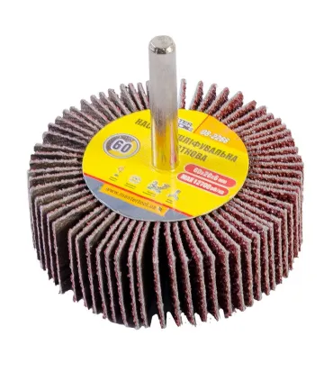 Walec ścierny listkowy MASTERTOOL 60*20 mm P60 z trzpieniem 6 mm 08-2266