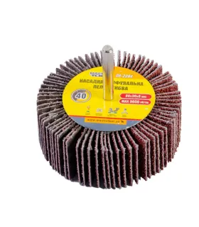 Wałek ścierny listkowy MASTERTOOL 80*30 mm P40 z trzpieniem 6 mm 08-2284