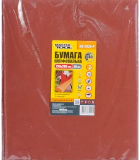 Papier ścierny wodoodporny MASTERTOOL 230*280 mm P240 20 szt. 08-2624-P