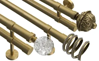 Karnisze metalowe Ø28 mm